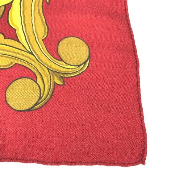 HERMES Red Scarf - Picture 8 of 13